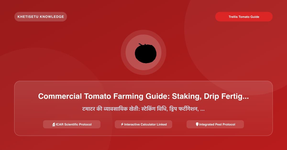 Commercial Tomato Farming Guide: Staking, Drip Fertigation, Blight & Tuta Absoluta Control