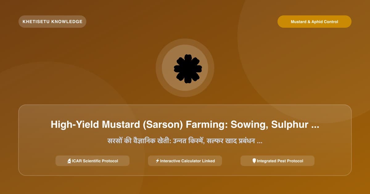High-Yield Mustard (Sarson) Farming: Sowing, Sulphur Nutrition & Aphid Management