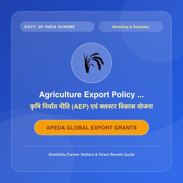 Agriculture Export Policy: APEDA Cluster & FPO Export Grants