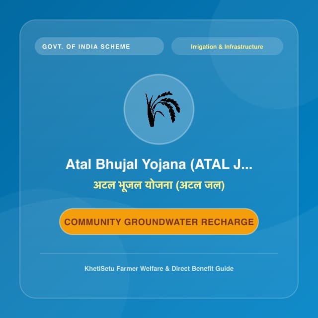 Atal Bhujal Yojana (ATAL JAL): Community Groundwater Scheme